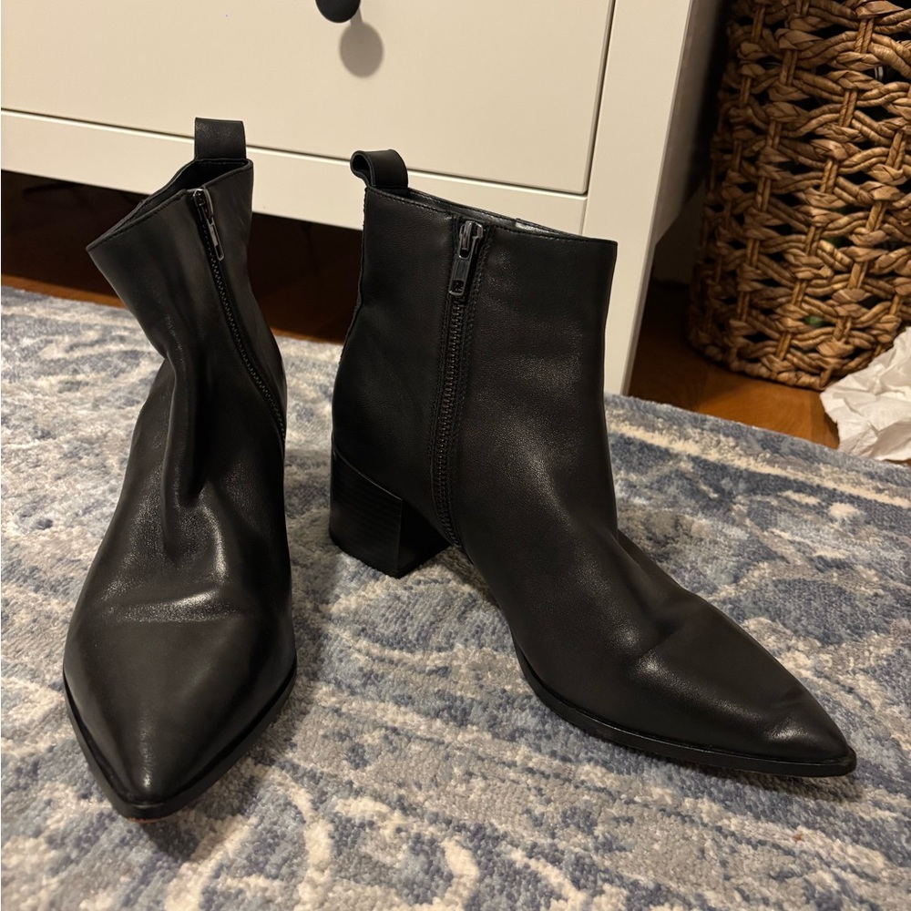 Saks Fifth Avenue Black Ankle Boots